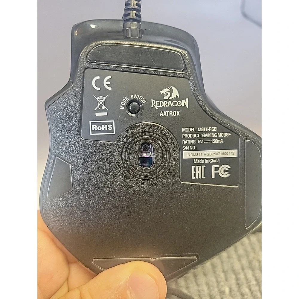 Redragon AATROX M811 MMO Gaming Mouse, 15‎ Programmable Buttons Wired RGB, 10